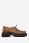 Women's Thick Sole Comfort Casual Shoes Real Leather Roven Suede Tobacco