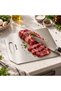Stainless Steel Cutting Board 26X20 cm Metal Chopping Board Satine Cutting Board Multi-Purpose for Kitchen - Int-009-A