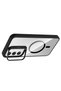 Galaxy S25 Case with Camera Stand, Magsafe Compatible, Transparent Back, Silicone - 5
