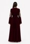 Women's Long Caftan with Shiny Stones and Embroidery Work Model 14 - 4