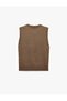 Crew Neck Knit Sweater with Side Buttons - 6