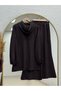 Nilbahar Hooded Zippered Pants Set-Ma2877 Brown - 8
