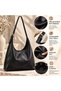 Women's Hobo Shoulder & Hand Bag Soft Leather Adjustable Strap Large Volume 3016