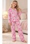 Mother and Daughter Matching Cotton Long-Sleeved Button-Down Pajamas Set (Sold Separately) - 3