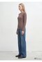Long sleeved basic morel melange - 4