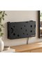 Decorative Hexagonal Metal Wifi Modem Box Router Rack Mounting Without Drilling Adhesive and Screw Wall Hanging Screw Hanger Int-006