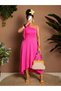 Rochie maxi, roz - 4