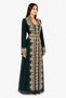 Ladies Long Caftan with Embroidery and Shiny Stone Work for Women 09 - 3