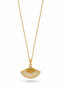 Gold Fan Steel Necklace - 2