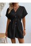 Short jumpsuit, black - 4