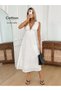 Rochie maxi, alb - 8