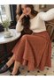 Hazel Layered Asymmetrical Midi Skirt Women's Cinnamon - 4