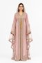 Women's Long Caftan with Shiny Stones and Chiffon Two Piece Caftan, 06
