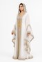 Women's Long Caftan with Shiny Stones and Chiffon Two Piece Caftan, 06 - 2