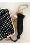 100% Hand Embroidered Vintage Black Linen Bag. Daisy Themed .18X18 Cm, Lightweight Bag - 4