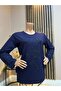 Women's Daisy Patterned Winter Mother Combed Cotton Blouse for Middle Age and Above - 2