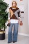 Baklava Pattern Knitwear Sweater Bitter Brown - 3
