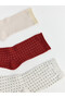 Ruffled Polka Dot Women's Socks from Uzg Store for Style Enthusiasts, Pack of 5 - 3