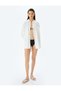 Long Sleeve Linen Blended Shirt Beach Dress - 3