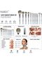 14PCS Professional Makeup Brush Set with Travel Case, Soft Synthetic Bristles, Face & Eye Makeup Brushes, Vegan & Cruelty-Free,Silver Color - 5