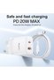 YC152 PD20W USB-C / Type-C and QC18W USB-A Dual Ports Charger Set with Type-C to Type-C Cable, UK Plug(White) - 3