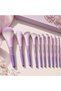 10 Pcs Makeup Brush Set with Stylish PU Leather Storage Case - Premium Synthetic Bristles, Purple Gradient Professional Cosmetics Brushes for Foundation, Powder, Blush, Eyeshadow, & Blending - 4