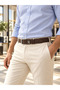 Genuine Leather Brown Men's Belt – for Jeans and Daily Use - 6