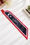 Ata-001 Atatürk Portrait and Signed Moon Star Design Tie / Scarf / Foulard - Black-Grey - 6