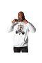 Unisex Oversize Hooded Sweatshirt White 100% Cotton
