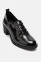 Women's Round Toe Lace-Up Heeled Shoes Real Patent Leather Noemi Patent Leather Black - 2