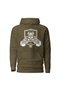 Unisex Oversize Hooded Sweatshirt Brown 100% Cotton - 4