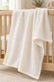 Muslin Baby Blanket 100% Cotton 100X150 cm White – Thin, Soft Textured, Gifted - 3