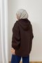 Hooded Shawl-Style Three-Thread Cardigan 93-395 - 6