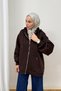 Hooded Shawl-Style Three-Thread Cardigan 93-395 - 5