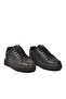 Black Lace-Up Thick Soled Comfortable Stylish Unisex Casual Walking and Sports Shoes Sneaker 26201 g - 4