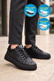 Black Lace-Up Thick Soled Comfortable Stylish Unisex Casual Walking and Sports Shoes Sneaker 26201 g - 3