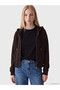 Rmz Gi̇yi̇m Farkiyla Hooded Soft Touch Women's Zipper Sweatshirt - 2