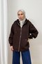 Hooded Shawl-Style Three-Thread Cardigan 93-395 - 4
