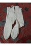 Handmade Nostalgia Old Sheep Wool Woolen Hand Knitted Winter Wool Socks Handmade Natural - 2