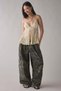 Be Hill Women's Camouflage Patterned Elastic Waist Baggy Cargo Pants - 2