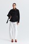 Contrast Collar Jacket with Pencil Detail - 2