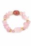 Natural Stone Bracelet (Pink Quartz)