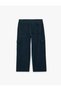 Comfortable Fit Pocketed Cotton Cargo Jean Pants with Drawstring Waist - 5