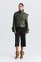 Shawl Collar Faux Leather Jacket - 2