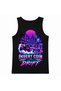 Neon Drift Arcade Racing Back Graphic Tank Top