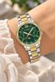 34 mm Case, Yellow Silver, Functions Active, Full Steel (Case-Strap) 5 Atm Pool Sea Use, Moon Phase Display, Women's Wristwatch+Bracelet - 2