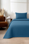 Indigo Waffle Bedspread – Single Size