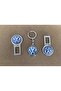 For Volkswagen Golf Passat Scirocco T-Roc Compatible Metal Buckle 1 Pair Key Chain 1 Pcs - 2