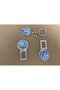 For Volkswagen Golf Passat Scirocco T-Roc Compatible Metal Buckle 1 Pair Key Chain 1 Pcs