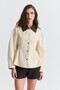 Contrast Collar Jacket with Pencil Detail